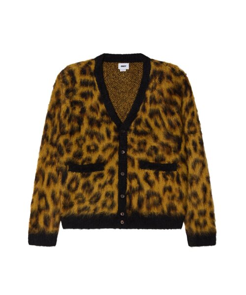 OBEY(オベイ)の「OBEY PATRON CARDIGAN(カーディガン/ボレロ・メンズ・ブラウン・MEDIUM)」の1枚目の写真