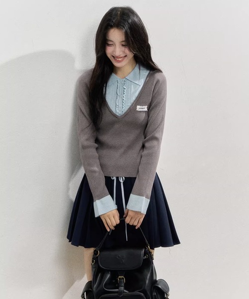 トップス 50%OFF セール】エックスガール ニットトップス クラッシュ