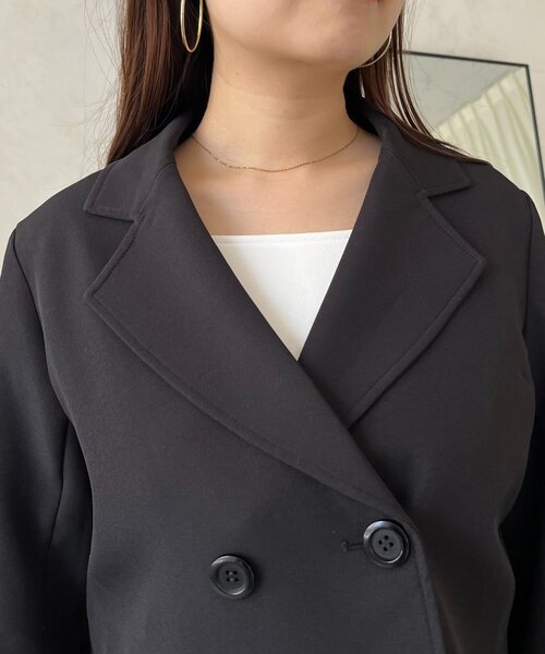 prose verse（プロズヴェール）の「ショート丈テーラードジャケット（テーラードジャケット・レディース・ブラック・MEDIUM/LARGE）」の15枚目の写真