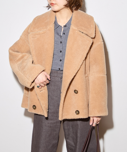 別注【STUMBLY /スタンブリー】 BIG SILHOUETTE PEA JA：コート