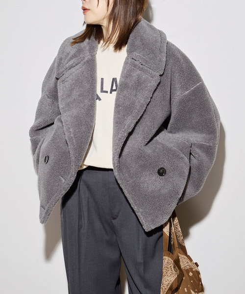 別注【STUMBLY /スタンブリー】 BIG SILHOUETTE PEA JA：コート