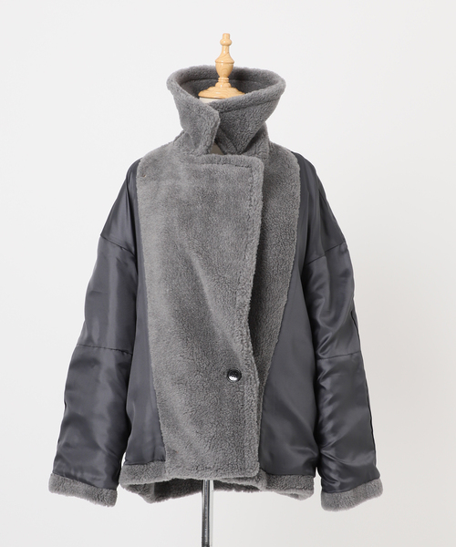 別注【STUMBLY /スタンブリー】 BIG SILHOUETTE PEA JA：コート