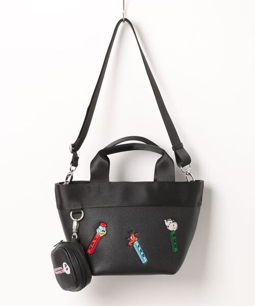 SALON de RUBAN（サロンドルヴァン）の「【SALON de RUBAN / サロン ド ルヴァン】 × PEZ ハンドバッグ ポーチ付き（ハンドバッグ・レディース・ベージュ/グレー/ブラック/シルバー・FREE）」の12枚目の写真