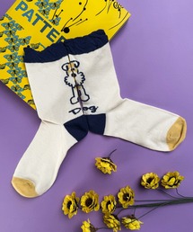 CALIFORNIA OUTFITTERS（カリフォルニア アウトフィッターズ）の「9C10 ゆるアニマルデザイン クルー丈ソックス CAT DOG 犬  猫（ソックス/靴下・レディース）」