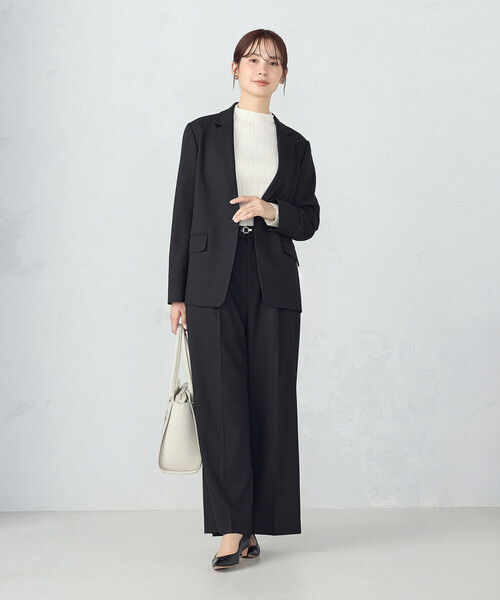 COMME CA ISM（コムサイズム）の「【セットアップ対応】ポリエステルレーヨン　ワイドパンツ（その他パンツ・レディース・ブラック/チェック・LARGE/X-LARGE/SMALL/MEDIUM）」の7枚目の写真