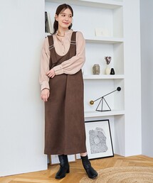 coen | スエードライクジャンスカ(ジャンパースカート)