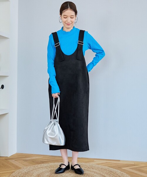 セール】スエードライクジャンスカ（ジャンパースカート）｜coen