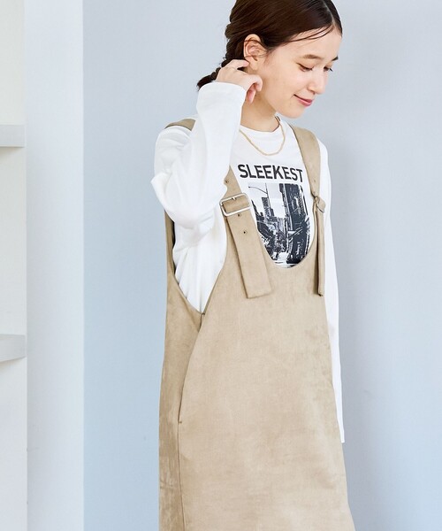 ⭐︎シャンシャンです、5本⭐︎ スエードライクジャンスカ（ジャンパースカート）｜coen（コーエン）の