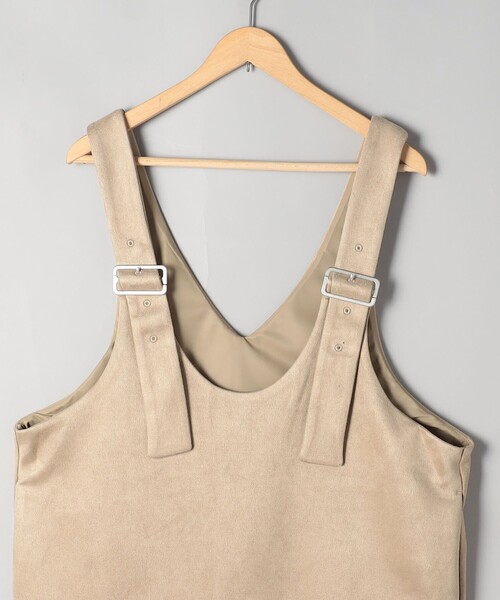 coen（コーエン）の「スエードライクジャンスカ（ジャンパースカート・レディース・ブラック/ダークブラウン/ベージュ・M/L）」の21枚目の写真