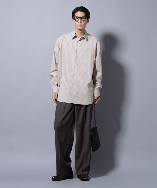 NANO universe（ナノユニバース）の「｢SIDOGRAS-VENICE｣ オルタネイトストライプシャツ（シャツ/ブラウス・メンズ・サックスブルー/ホワイト/ベージュ・L/M/S）」の11枚目の写真