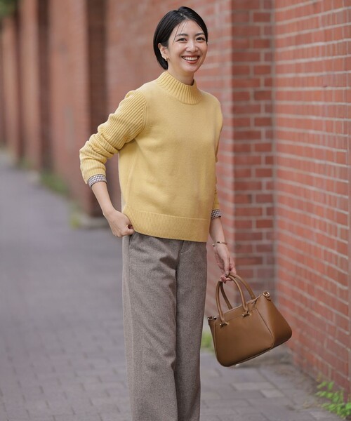 J.PRESS（ジェイプレス）の「シルクネップツイード スレート パンツ（その他パンツ・レディース・グレー系/ブラウン系・11/9/7）」の13枚目の写真