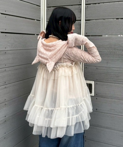 Candy Stripper（キャンディストリッパー）の「MIDNIGHT TULLE BABY ドール（その他トップス・レディース・ブラック/アイボリー/ラベンダー/ピンク・FREE）」の17枚目の写真