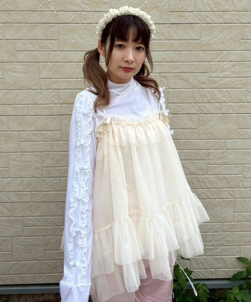 Candy Stripper（キャンディストリッパー）の「MIDNIGHT TULLE BABY ドール（その他トップス・レディース・ブラック/アイボリー/ラベンダー/ピンク・FREE）」の20枚目の写真