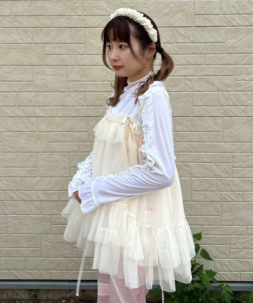Candy Stripper（キャンディストリッパー）の「MIDNIGHT TULLE BABY ドール（その他トップス・レディース・ブラック/アイボリー/ラベンダー/ピンク・FREE）」の21枚目の写真