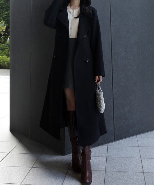 セール】2wayカラーベルト付きフレアコート（その他アウター）｜JUNOAH