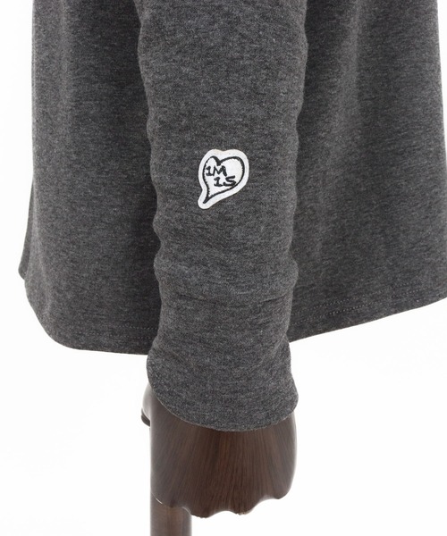 1minute 1second（ワンミニットワンセカンド）の「msw1780-back fleece trainer with cursive embroidery トレーナー(1M25F150)（スウェット・メンズ・ホワイト/チャコール/ブラック・XL/L/M/S）」の17枚目の写真