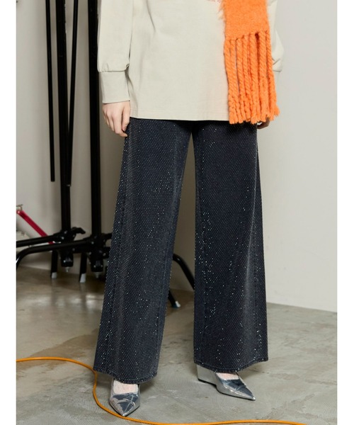 MAISON SPECIAL（メゾンスペシャル）の「Clear Stone Denim / クリアストーンデニム（デニムパンツ・レディース・ブラック/ブルー/イエロー・38/36/34）」の2枚目の写真