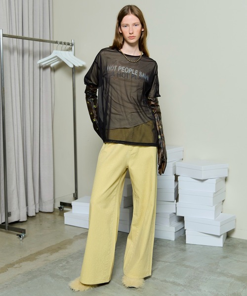 MAISON SPECIAL（メゾンスペシャル）の「Clear Stone Denim / クリアストーンデニム（デニムパンツ・レディース・ブラック/ブルー/イエロー・38/36/34）」の7枚目の写真