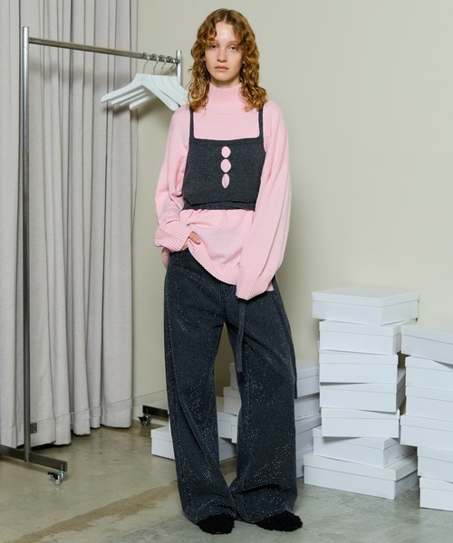 MAISON SPECIAL（メゾンスペシャル）の「Clear Stone Denim / クリアストーンデニム（デニムパンツ・レディース・ブラック/ブルー/イエロー・38/36/34）」の4枚目の写真