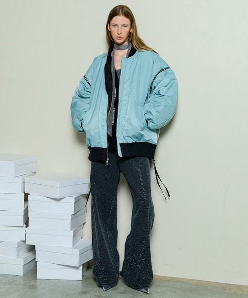 MAISON SPECIAL（メゾンスペシャル）の「Clear Stone Denim / クリアストーンデニム（デニムパンツ・レディース・ブラック/ブルー/イエロー・38/36/34）」の5枚目の写真