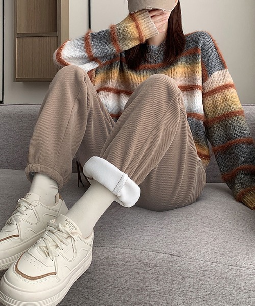 セール】あったか裏起毛コーデュロイ風パンツ（その他パンツ）｜2ly2