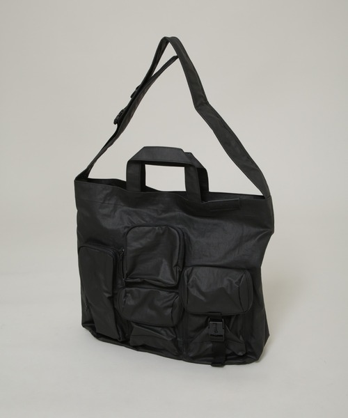 BAICYCLON by Bagjack(バイシクロン バイ バグジャック)の「BAICYCLON by bagjack/MULTI POCKETS 2WAY TOTE MEDIUM(ショルダーバッグ・メンズ・ブラック・FREE)」の1枚目の写真