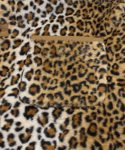 RNA（アールエヌエー）の「C0788 アニマルファーコート（ノーカラージャケット・レディース・レオパード/アイボリー・MEDIUM）」の15枚目の写真