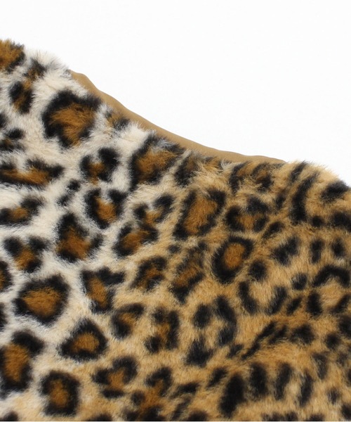 RNA（アールエヌエー）の「C0788 アニマルファーコート（ノーカラージャケット・レディース・レオパード/アイボリー・MEDIUM）」の18枚目の写真