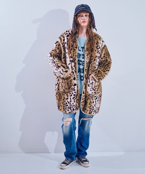 セール】C0788 アニマルファーコート（ノーカラージャケット）｜RNA