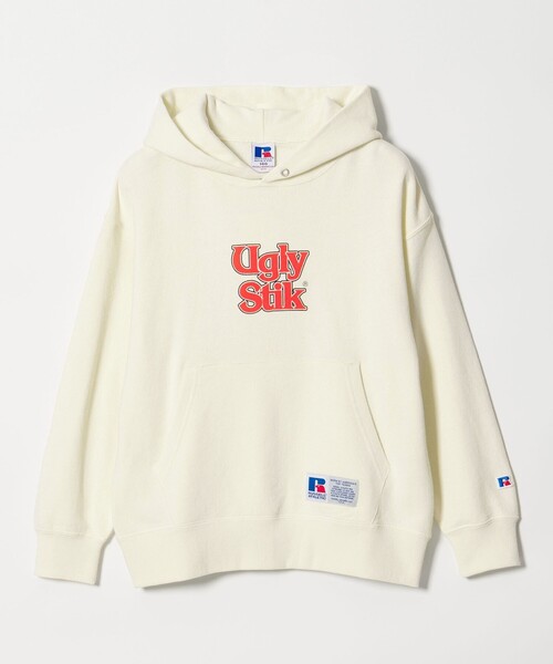 Russell Athletic（ラッセルアスレティック）の「【別注】＜RUSSELL ATHLETIC＞アグリースティック フーディー / パーカー / キッズ  140cm-150cm（パーカー・キッズ・オフホワイト/ライトグレー・150cm/140cm）」の2枚目の写真