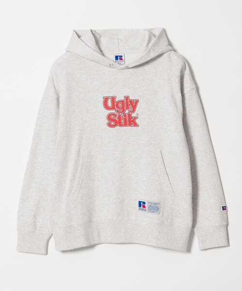 Russell Athletic（ラッセルアスレティック）の「【別注】＜RUSSELL ATHLETIC＞アグリースティック フーディー / パーカー / キッズ  140cm-150cm（パーカー・キッズ・オフホワイト/ライトグレー・150cm/140cm）」の4枚目の写真