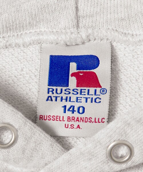 Russell Athletic（ラッセルアスレティック）の「【別注】＜RUSSELL ATHLETIC＞アグリースティック フーディー / パーカー / キッズ  140cm-150cm（パーカー・キッズ・オフホワイト/ライトグレー・150cm/140cm）」の12枚目の写真