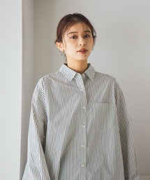 studio CLIP | 【イージーケア】【選べる着丈】ストライプシャツ(シャツ/ブラウス)