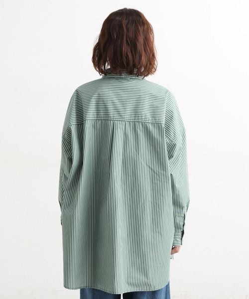 studio CLIP（スタディオクリップ）の「【イージーケア】【選べる着丈】ストライプシャツ（シャツ/ブラウス・レディース・その他4/その他1/その他2/その他3・BIG(L)/REGULAR）」の15枚目の写真