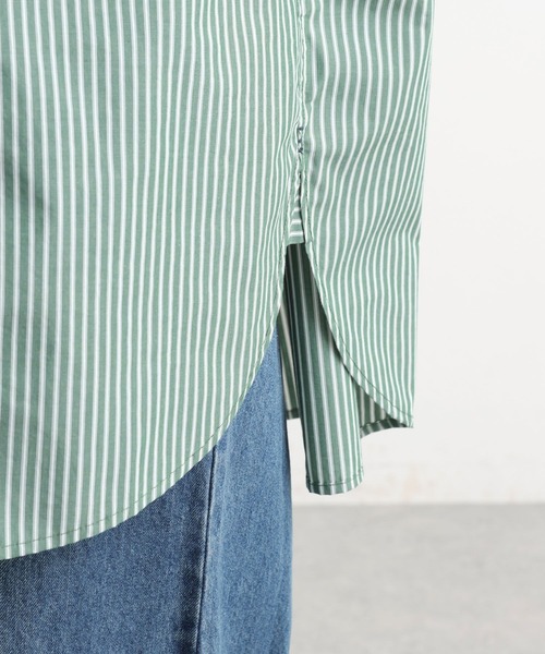 studio CLIP（スタディオクリップ）の「【イージーケア】【選べる着丈】ストライプシャツ（シャツ/ブラウス・レディース・その他4/その他1/その他2/その他3・BIG(L)/REGULAR）」の18枚目の写真