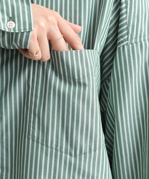 studio CLIP（スタディオクリップ）の「【イージーケア】【選べる着丈】ストライプシャツ（シャツ/ブラウス・レディース・その他4/その他1/その他2/その他3・BIG(L)/REGULAR）」の19枚目の写真
