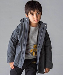 WASK（ワスク）の「リップストップ＆ボア３WAYコート(110~160cm)（その他アウター）」