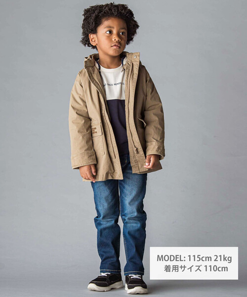 WASK（ワスク）の「リップストップ＆ボア３WAYコート(110~160cm)（その他アウター・キッズ・ブラック/ベージュ・130cm/140cm/160cm/150cm）」の3枚目の写真