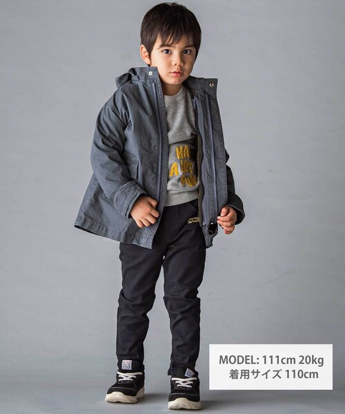 WASK（ワスク）の「リップストップ＆ボア３WAYコート(110~160cm)（その他アウター・キッズ・ブラック/ベージュ・130cm/140cm/160cm/150cm）」の6枚目の写真