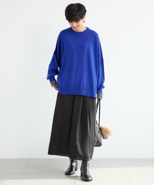 セール】BARNYARDSTORM / ハイゲージクルーポンチョニット【WEB限定