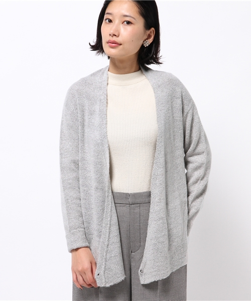 ikka(イッカ)の「7Gミニブークレー2WAY カーディガン(カーディガン/ボレロ・レディース・チャコールグレー/グレー/スカイブルー・MEDIUM/LARGE)」の2枚目の写真