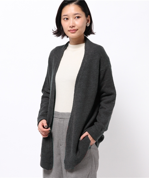 ikka(イッカ)の「7Gミニブークレー2WAY カーディガン(カーディガン/ボレロ・レディース・チャコールグレー/グレー/スカイブルー・MEDIUM/LARGE)」の1枚目の写真