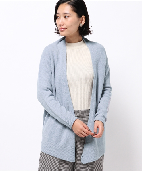 ikka(イッカ)の「7Gミニブークレー2WAY カーディガン(カーディガン/ボレロ・レディース・チャコールグレー/グレー/スカイブルー・MEDIUM/LARGE)」の3枚目の写真