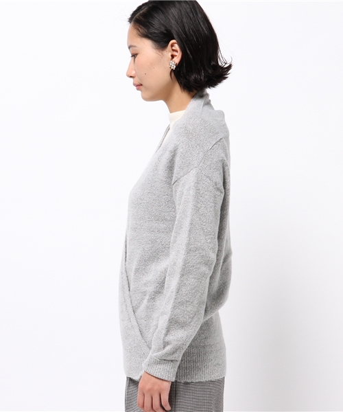 ikka(イッカ)の「7Gミニブークレー2WAY カーディガン(カーディガン/ボレロ・レディース・チャコールグレー/グレー/スカイブルー・MEDIUM/LARGE)」の5枚目の写真