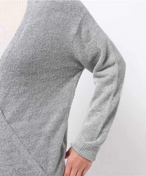 ikka(イッカ)の「7Gミニブークレー2WAY カーディガン(カーディガン/ボレロ・レディース・チャコールグレー/グレー/スカイブルー・MEDIUM/LARGE)」の9枚目の写真