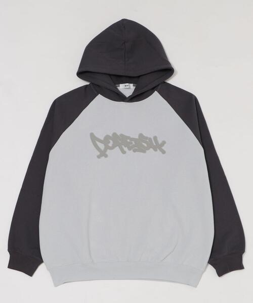 WEGO（ウィゴー）の「WEGO/ラグランプルパーカー（スウェット・メンズ・ブルー/ブラウン/スミクロ・LARGE/MEDIUM）」の7枚目の写真