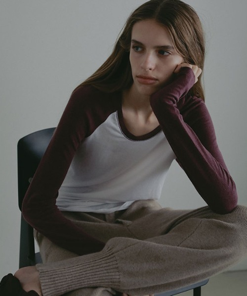 ETRE TOKYO 25AW ソフトフライスラグランロンTee ブラウン ソフトフライスラグランロンTee（Tシャツ/カットソー）｜ETRE TOKYO