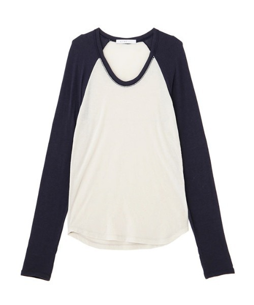 ETRE TOKYO（エトレトウキョウ）の「ソフトフライスラグランロンTee（Tシャツ/カットソー・レディース・ワイン/ネイビー/ブラウン・FREE）」の20枚目の写真