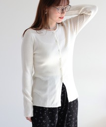 cepo | クルーネックリブニットカーディガン(カーディガン/ボレロ)