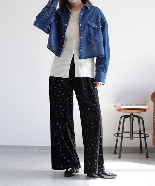 cepo（セポ）の「クルーネックリブニットカーディガン（カーディガン/ボレロ・レディース・グレー/オフホワイト/ブラック・M）」の15枚目の写真